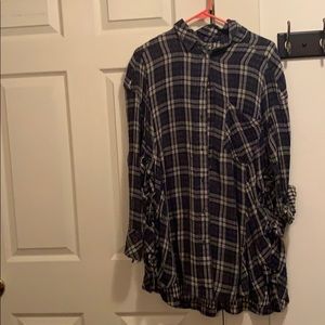 Free People Tie Flannel